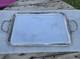 05L12 Vintage Silver Plated Serving Tray In Louis XVI Style With Ribbons