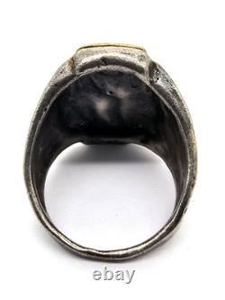 100 BC Ancient High Carat GOLD Silver Roman Greek Ring Erotic Motive Artifact