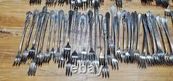 119=silver Plated Cocktail Forks For Crafting-collecting- Lot#c1c