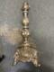 12 Inch Silver Plate Candlestick Base Candle Holder Fraget circa 1900 Warsaw