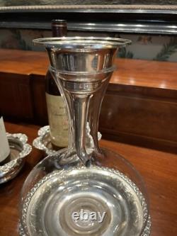 1856 Elkington Sheiffield Plate Wine Strainer Funnel Original Gilding Two Piece
