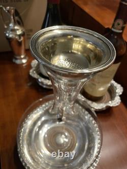 1856 Elkington Sheiffield Plate Wine Strainer Funnel Original Gilding Two Piece