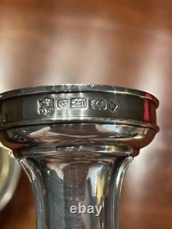 1856 Elkington Sheiffield Plate Wine Strainer Funnel Original Gilding Two Piece