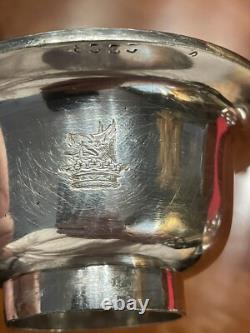 1856 Elkington Sheiffield Plate Wine Strainer Funnel Original Gilding Two Piece