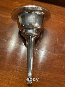 1856 Elkington Sheiffield Plate Wine Strainer Funnel Original Gilding Two Piece