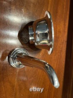 1856 Elkington Sheiffield Plate Wine Strainer Funnel Original Gilding Two Piece