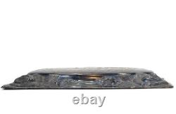 1877 Antique Victorian Silver Engraved COFFIN or CASKET PLAQUE