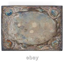 1877 Antique Victorian Silver Engraved COFFIN or CASKET PLAQUE
