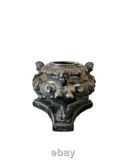 18th Century Grand Tour Silver Plated Bronze Inkwell Neoclassical Antique