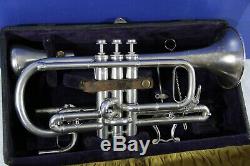 1905 C G Conn Conn Queror Cornet/Trumpet, Bb and A' original Case, Mute, other