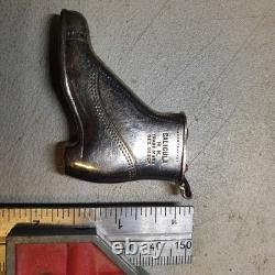1910 Richard Kohn Boot Lighter Silver plated All Original Parts