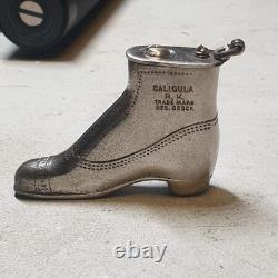 1910 Richard Kohn Boot Lighter Silver plated All Original Parts