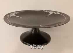 1920' Silver Crest Sterling Sliver on Bronze Footed Dish