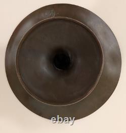 1920' Silver Crest Sterling Sliver on Bronze Footed Dish