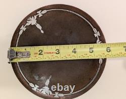 1920' Silver Crest Sterling Sliver on Bronze Footed Dish