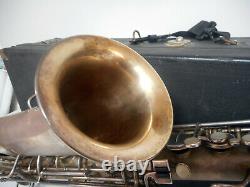 1925 Buescher C Melody Low PItch Saxophone Silver Plated WithOriginal Receipt Case