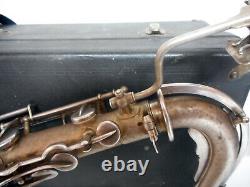 1925 Buescher C Melody Low PItch Saxophone Silver Plated WithOriginal Receipt Case