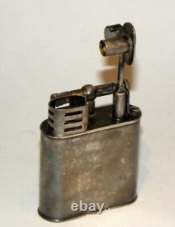 1927 art deco silver-plate dunhill sport windproof petrol lighter original box