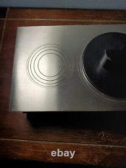 1930s Art Deco Chrome Plate Modernist Wood Lined/Slotted Cigarette Box Chase USA