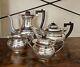 1930s SHEFIELD ENGLAND SILVER PLATED TEA COFFEE SET ORIGINAL BAKELITE HANDLES