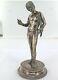 1930s SUPERB QUALITY NEOCLASSICAL SILVERPLATE FIGURINE. PRICED TO SELL