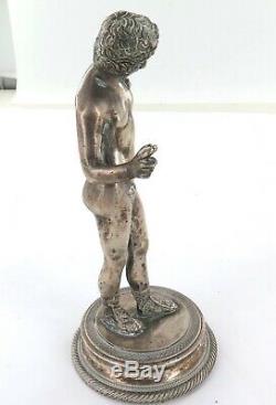 1930s SUPERB QUALITY NEOCLASSICAL SILVERPLATE FIGURINE. PRICED TO SELL