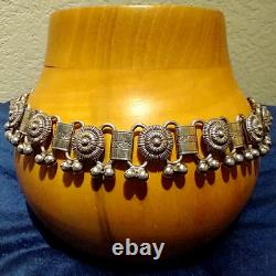 1940s MONÉT Silver Plated Collar Necklace Vintage