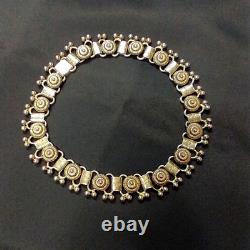 1940s MONÉT Silver Plated Collar Necklace Vintage