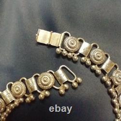 1940s MONÉT Silver Plated Collar Necklace Vintage