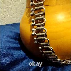 1940s MONÉT Silver Plated Collar Necklace Vintage