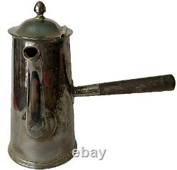 1944 Us Navy Wardroom Officer Mess Reed & Barton Silver Plate Coffee Server Wwii