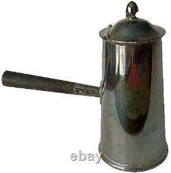 1944 Us Navy Wardroom Officer Mess Reed & Barton Silver Plate Coffee Server Wwii