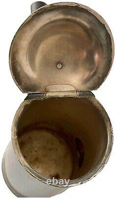 1944 Us Navy Wardroom Officer Mess Reed & Barton Silver Plate Coffee Server Wwii