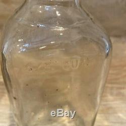 1954 Jack Daniels Lem Motlow Prop. 4/5 Quart Bottle With Silver Plated Base