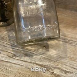 1954 Jack Daniels Lem Motlow Prop. 4/5 Quart Bottle With Silver Plated Base
