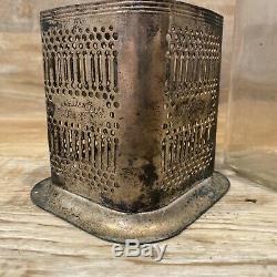 1954 Jack Daniels Lem Motlow Prop. 4/5 Quart Bottle With Silver Plated Base