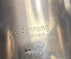 1970 Erik Dennung Raw Amethyst huge cuff bracelet signed made in Denmark B+ B Sm
