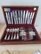 1970's Viners Royal 44 piece silver plate cutlery set in original teak box