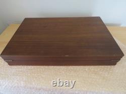 1970's Viners Royal 44 piece silver plate cutlery set in original teak box