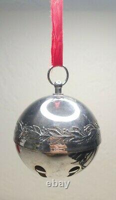 1971 Wallace sleigh Bell Christmas Ornament Rare NICE