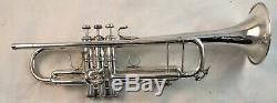 1973 Silver Plated Bach Stradivarius 37 Professional Trumpet with original Case