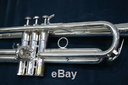 1985 SCHILKE B5 Bb PROFESSIONAL SILVER TRUMPET WithORIGINAL CASE AND MP. 460 BORE