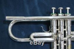 1985 SCHILKE B5 Bb PROFESSIONAL SILVER TRUMPET WithORIGINAL CASE AND MP. 460 BORE