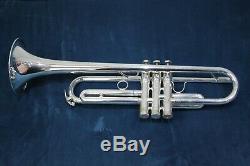 1985 SCHILKE B5 Bb PROFESSIONAL SILVER TRUMPET WithORIGINAL CASE AND MP. 460 BORE