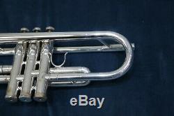 1985 SCHILKE B5 Bb PROFESSIONAL SILVER TRUMPET WithORIGINAL CASE AND MP. 460 BORE