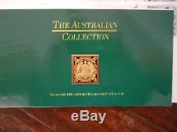 1988 25 x Twenty-Four carat Gold Plated Solid Silver Stamps Original Certificate