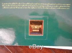 1988 25 x Twenty-Four carat Gold Plated Solid Silver Stamps Original Certificate