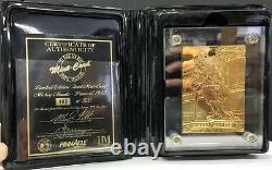 1992 Pinnacle Mickey Mantle Highland Mint Gold Plate with4.25 oz. 999 Fine Silver