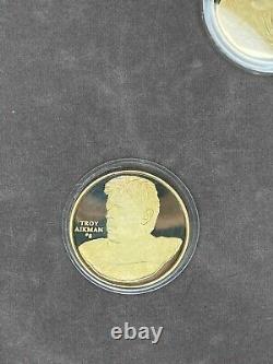 1996 NFL Chosen Few 24K Gold Plated. 999 Silver Coin Set of 8 Only 50 Made