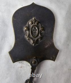 19th Century French Carnet de Bal Dance Card Silver Plated Brass Chatelaine